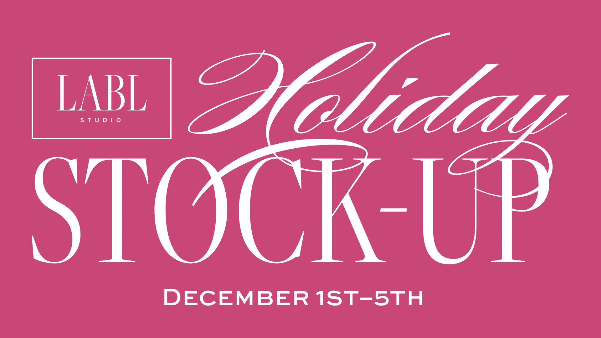 Holiday Stock up Holiday Stock up