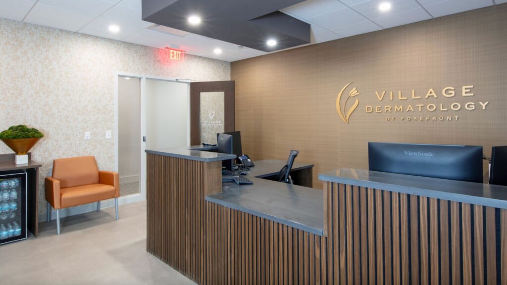 Village Dermatology Mohs Reception Area