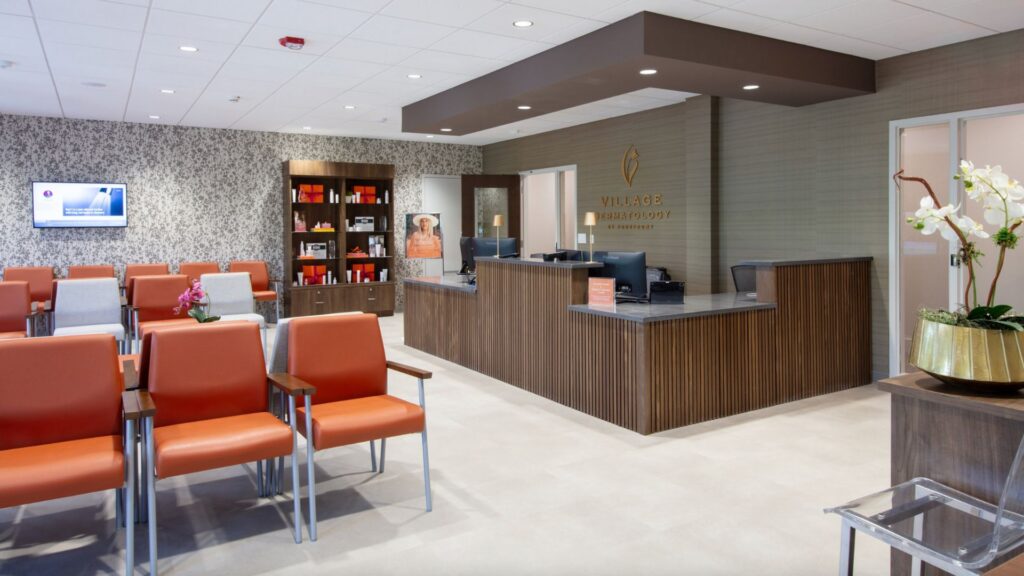 Village Dermatology Reception Area